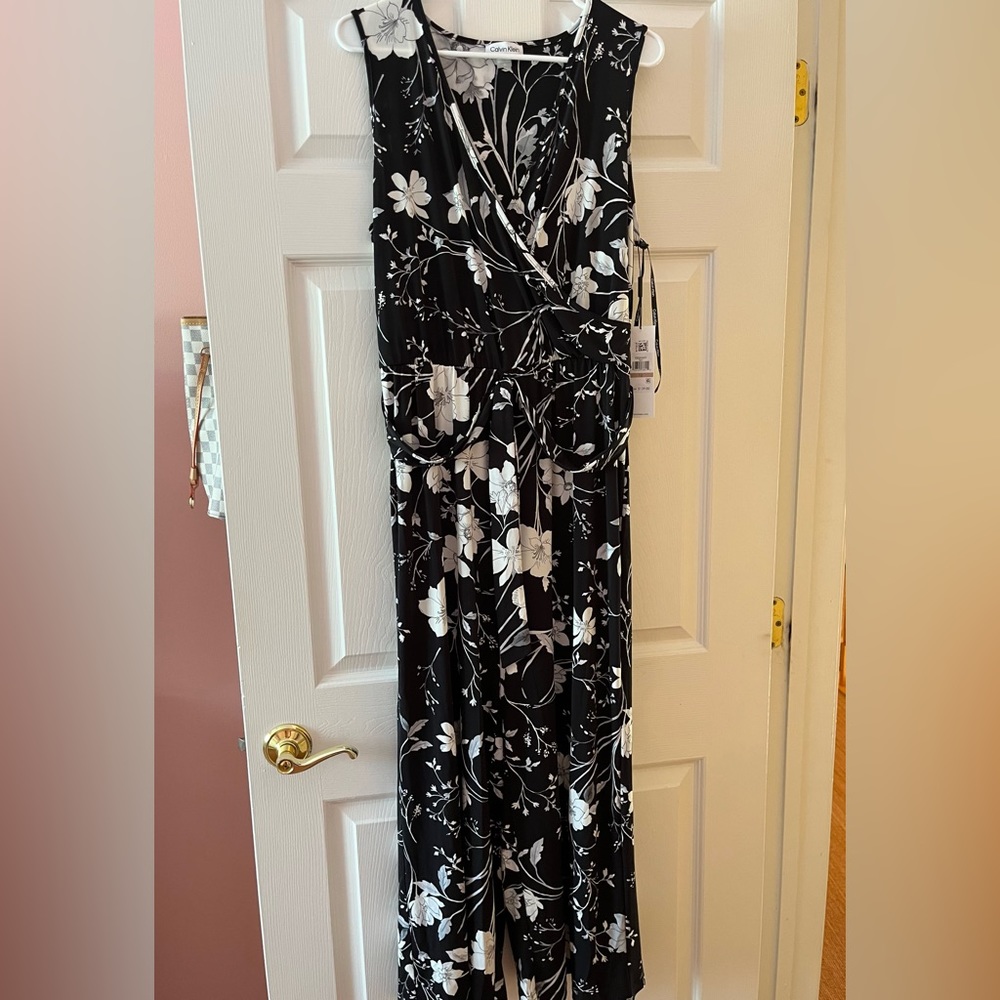 Calvin Klein floral jumpsuit